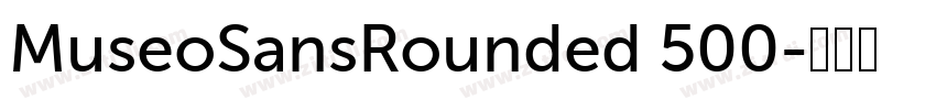 MuseoSansRounded 500字体转换